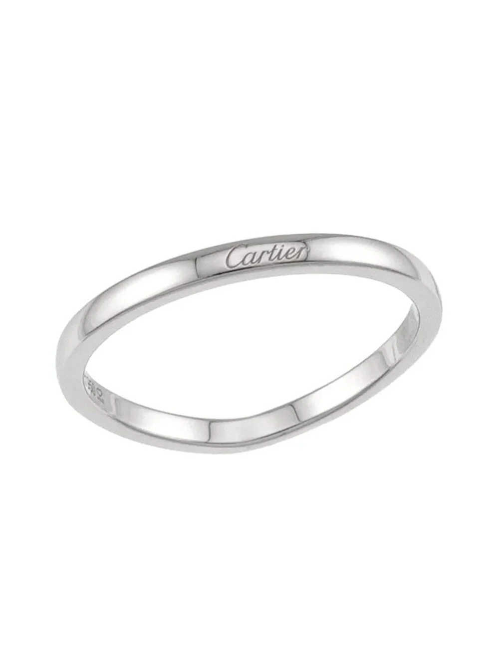Cartier Ballerina Curve 60 Ring Pt Platinum Ballerine